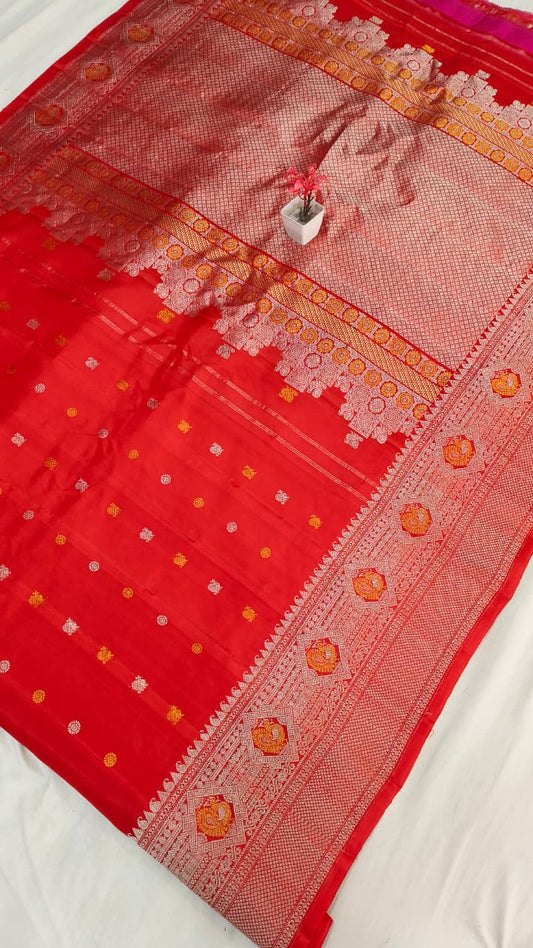 Gadwal pure pattu turning boder HL W/B